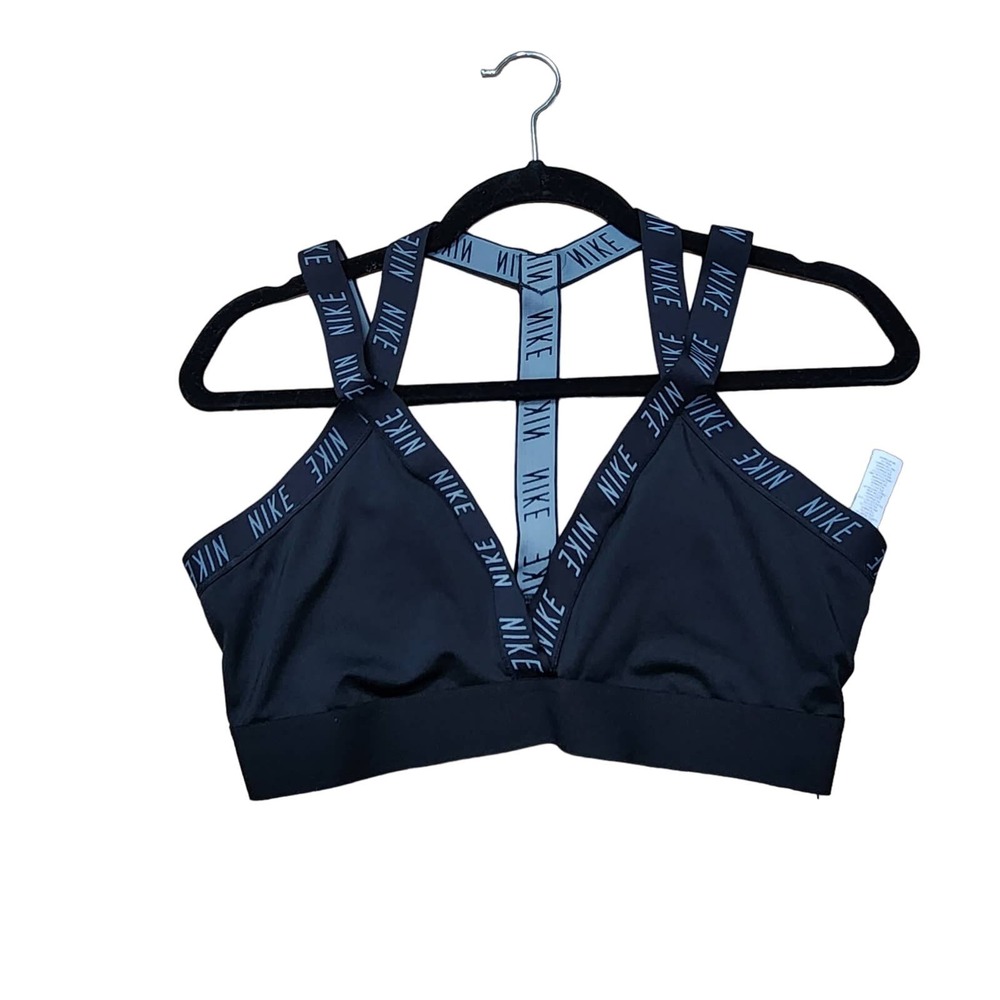 Nike black women's size large sports bra